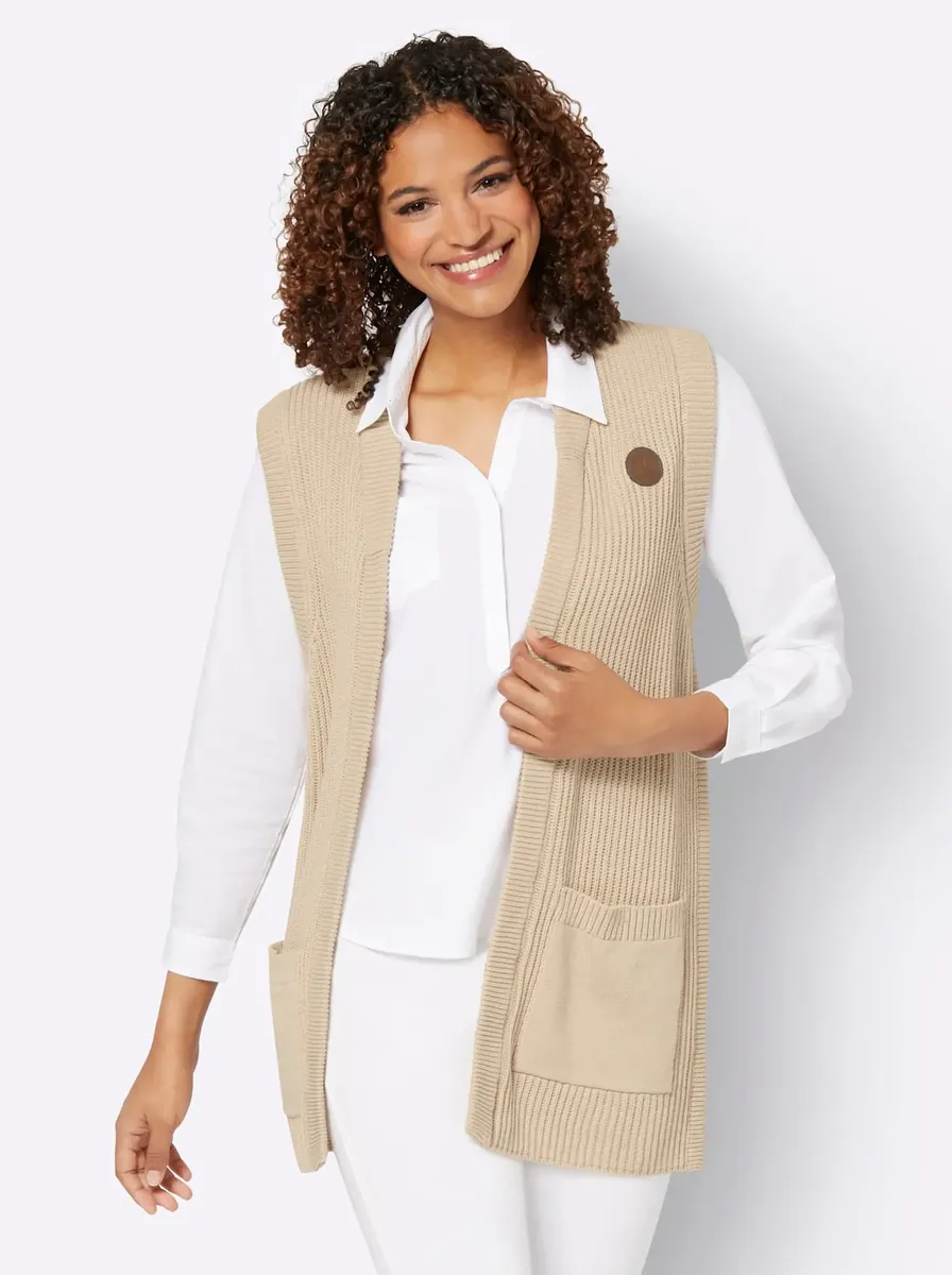 Casual Looks Вязаный жилет, цвет Sand
Casual Looks Вязаный жилет, цвет Sand