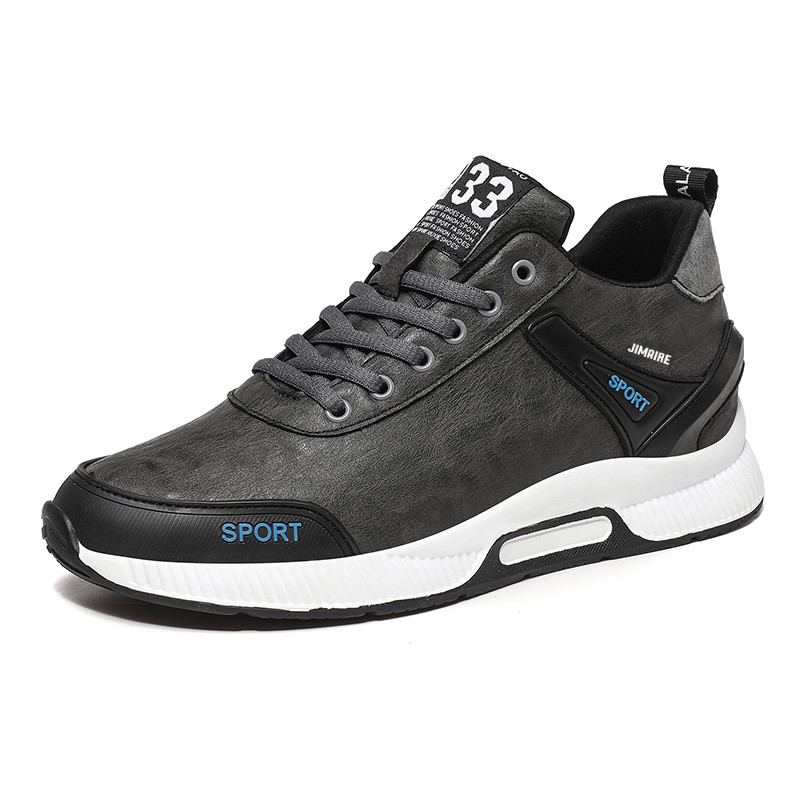 King Jinmai Серые мужские низкие повседневные туфли с устойчивостью к истиранию, цвет Gray
King Jinmai Серые мужские низкие повседневные туфли с устойчивостью к истиранию, цвет Gray