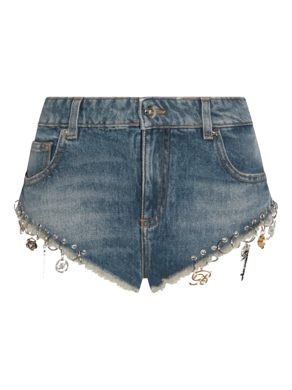 Шорты с бахромой и декоративным подолом BLUMARINE, синий
Шорты с бахромой и декоративным подолом BLUMARINE, синий