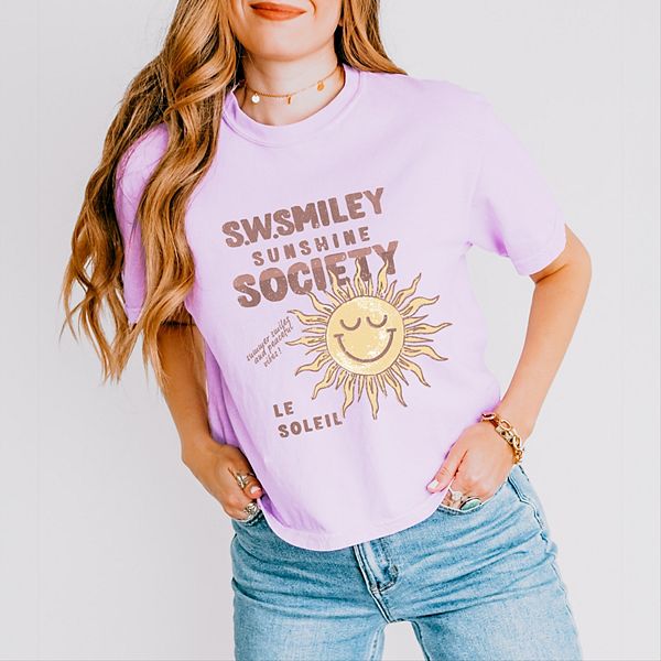 SWSmiley sunshine society - женский бокси кроп топ с принтом Simply Sage Market, Orchid
SWSmiley sunshine society - женский бокси кроп топ с принтом Simply Sage Market, Orchid