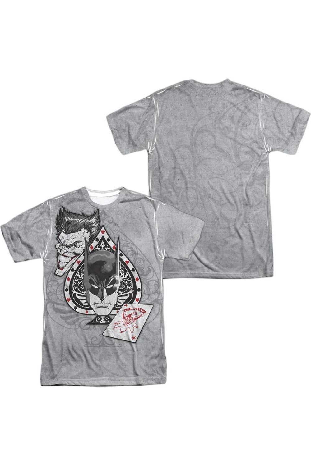 Футболка Batman Ace (принт спереди/сзади) с коротким рукавом для взрослых, 100% полиэстер Gildan, белый
Футболка Batman Ace (принт спереди/сзади) с коротким рукавом для взрослых, 100% полиэстер Gildan, белый