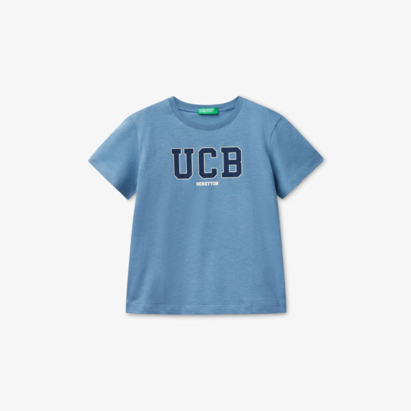 Футболка Benetton с коротким рукавом и принтом логотипа, синий
Футболка Benetton с коротким рукавом и принтом логотипа, синий