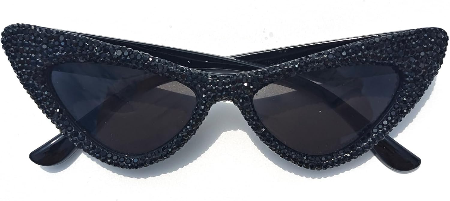 Солнцезащитные очки Willochra Diamond Bling для женщин, модные солнцезащитные очки «кошачий глаз» со стразами, женские очки с кристаллами и украшениями для вечеринок, Black
Солнцезащитные очки Willochra Diamond Bling для женщин, модные солнцезащитные очки «кошачий глаз» со стразами, женские очки с кристаллами и украшениями для вечеринок, Black