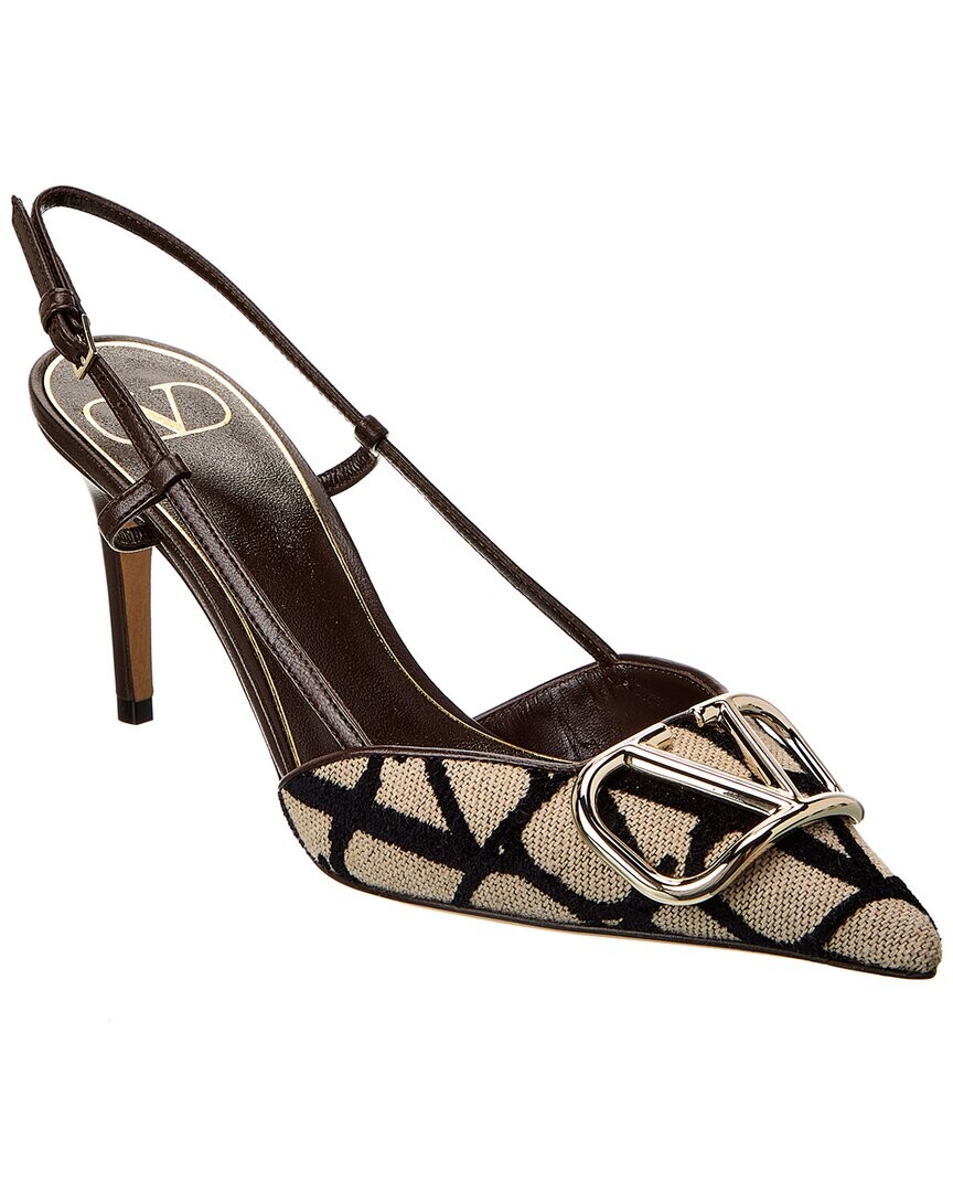 Туфли Valentino VLogo 80 Toile Iconographe из ткани и кожи с пяткой на пятке, коричневый
Туфли Valentino VLogo 80 Toile Iconographe из ткани и кожи с пяткой на пятке, коричневый