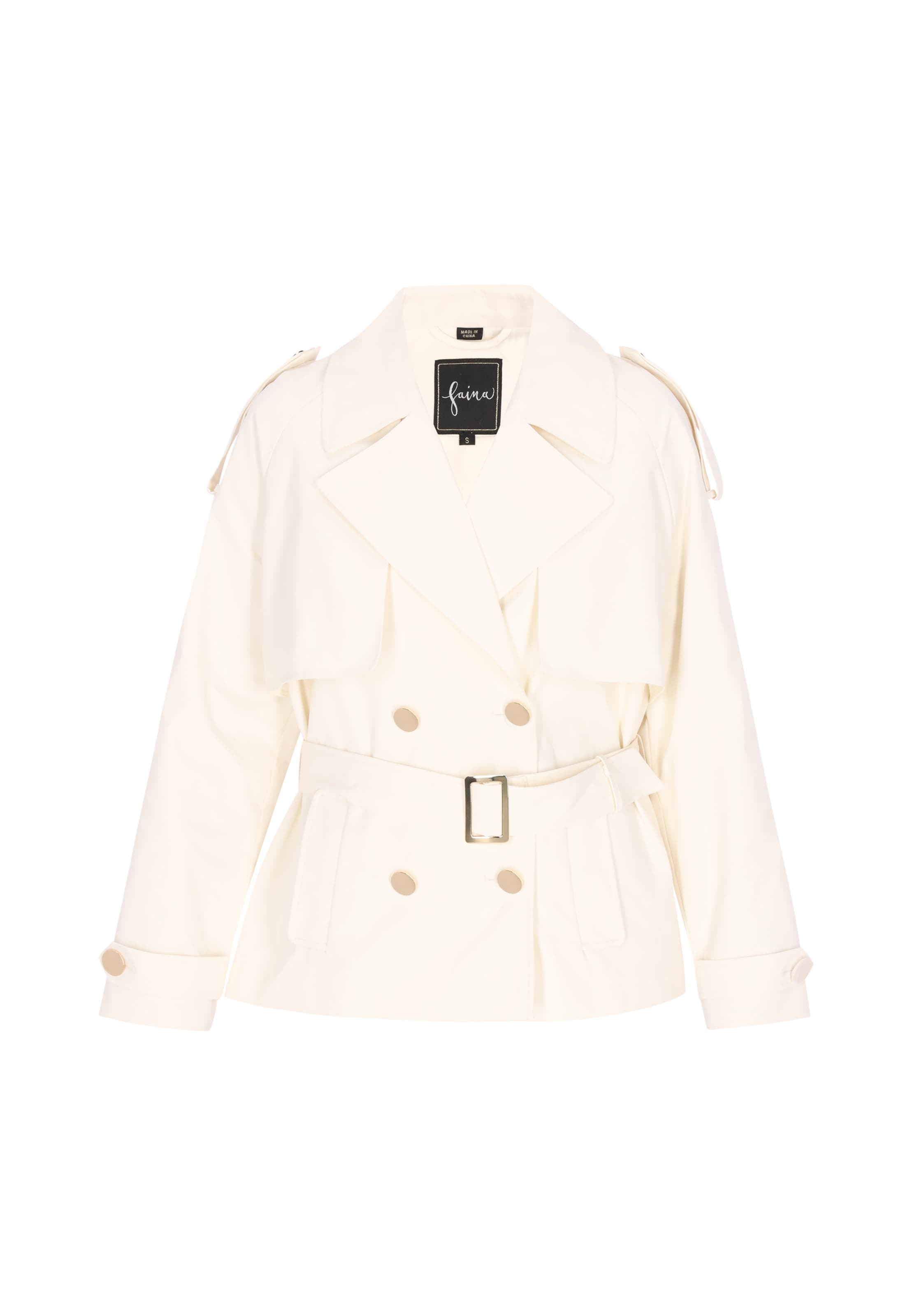 Faina Межсезонное пальто в цвете Off White
Faina Межсезонное пальто в цвете Off White