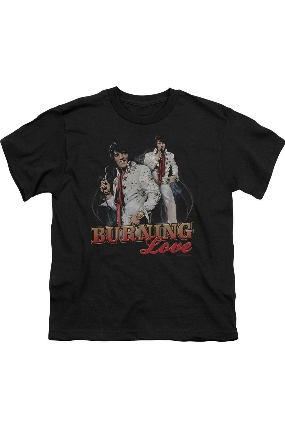 Футболка с коротким рукавом для детей Elvis Presley Burning Love Gildan, черный 
Футболка с коротким рукавом для детей Elvis Presley Burning Love Gildan, черный