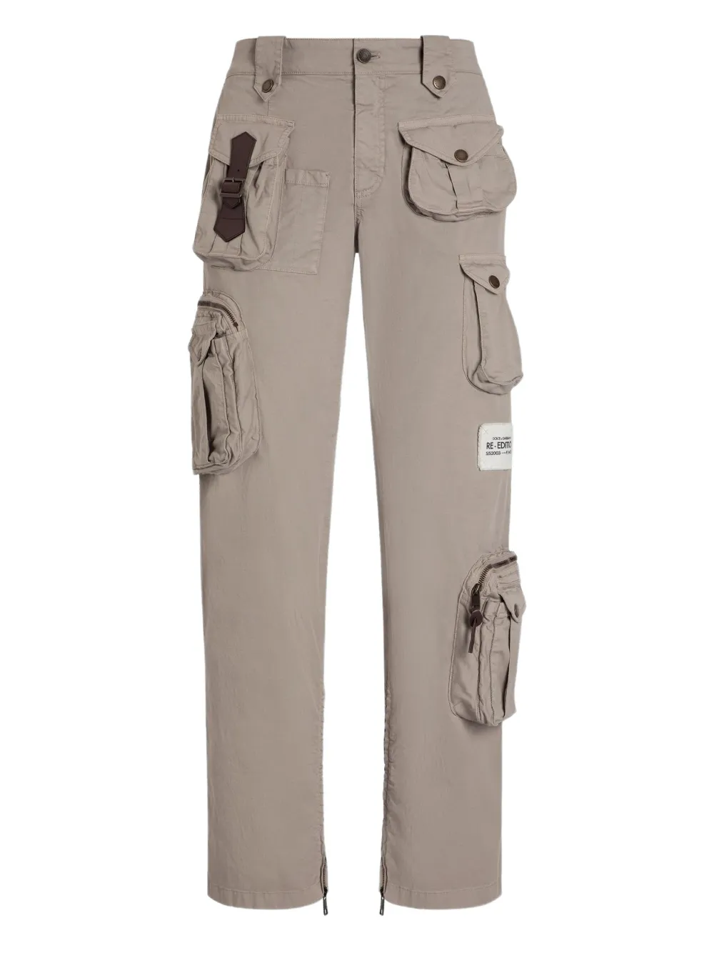 Брюки карго из смесового хлопка DOLCE & GABBANA, нейтральный 
Брюки карго из смесового хлопка DOLCE & GABBANA, нейтральный