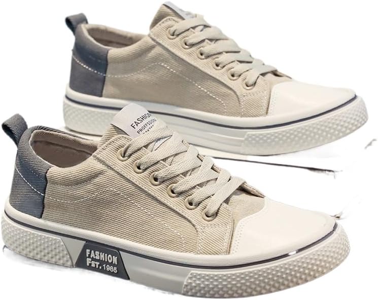 Мужские дышащие кеды из холста, повседневные низкие, подходят для улицы или вождения, всесезонные шнуровочные скейтбордические туфли, простые и удобные Hhhchpm, бежевый
Мужские дышащие кеды из холста, повседневные низкие, подходят для улицы или вождения, всесезонные шнуровочные скейтбордические туфли, простые и удобные Hhhchpm, бежевый