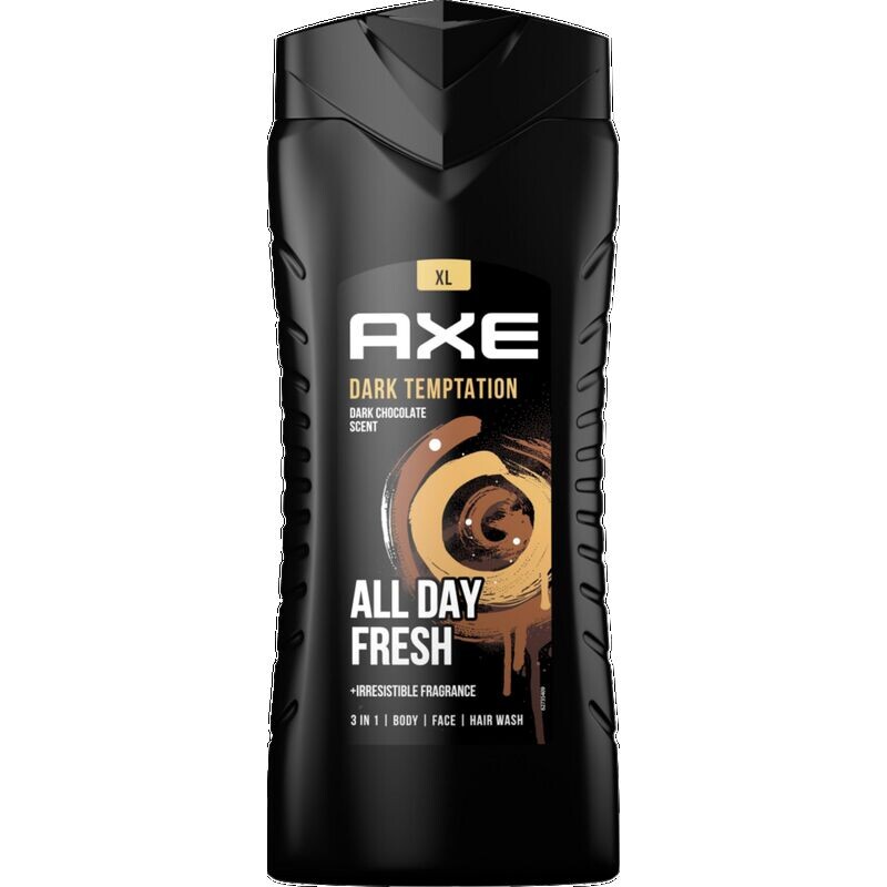 Гель для душа и шампунь 3-в-1 Dark Temptation XL AXE, 400 ml
Гель для душа и шампунь 3-в-1 Dark Temptation XL AXE, 400 ml