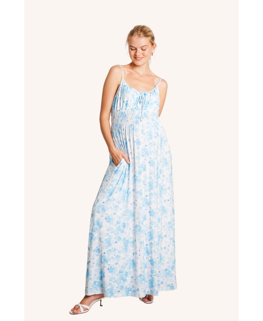 Платье-капри для беременных и кормящих мам Макси-платье NOM Maternity, Blue Floral
Платье-капри для беременных и кормящих мам Макси-платье NOM Maternity, Blue Floral
