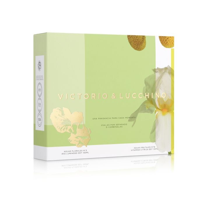 Женская туалетная вода Aguas Femeninas Nº03 EDT + Nº18 Victorio & Lucchino, Set 2 productos
Женская туалетная вода Aguas Femeninas Nº03 EDT + Nº18 Victorio & Lucchino, Set 2 productos