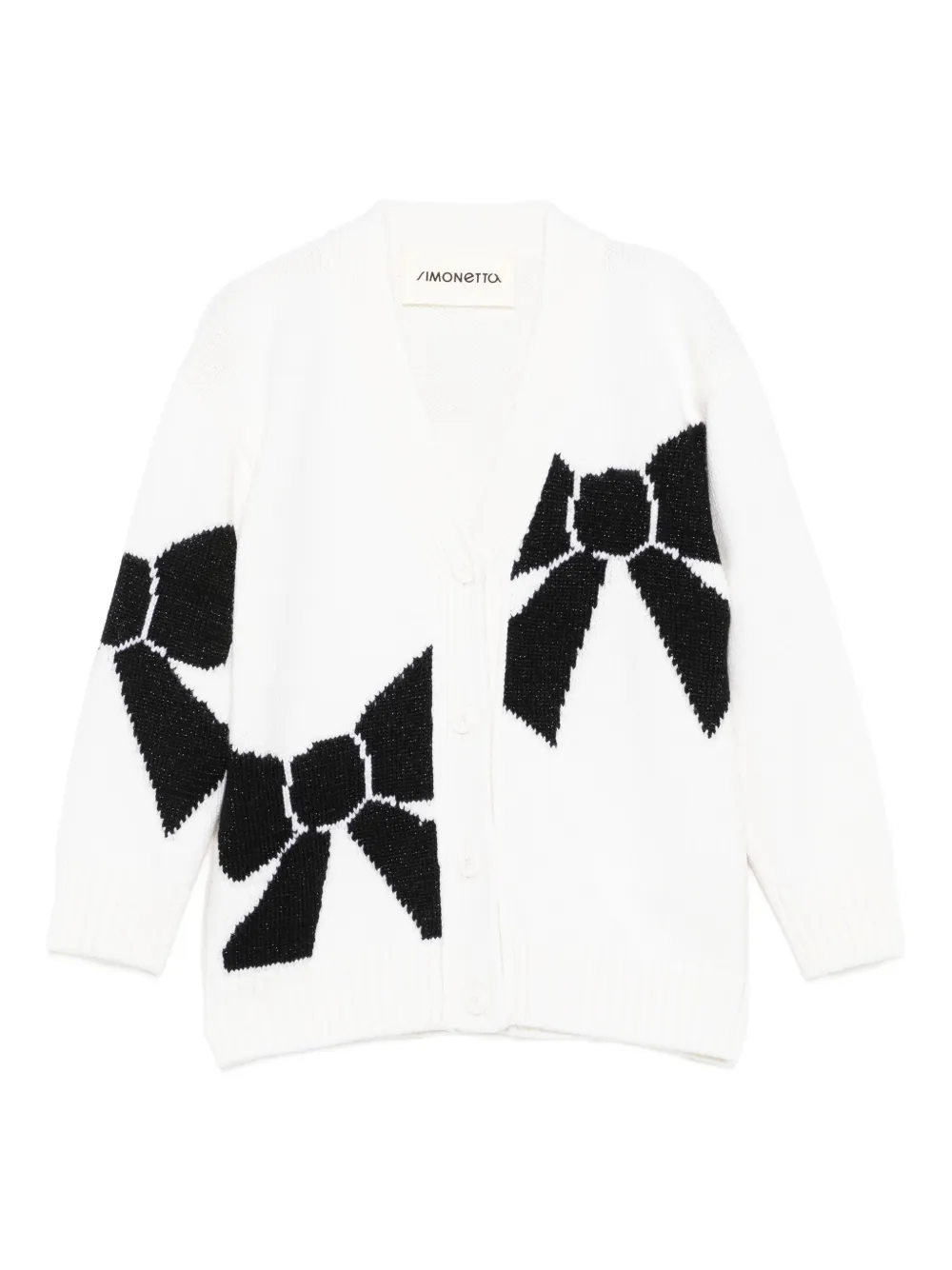 Шерстяной кардиган с узором Simonetta, белый
Шерстяной кардиган с узором Simonetta, белый