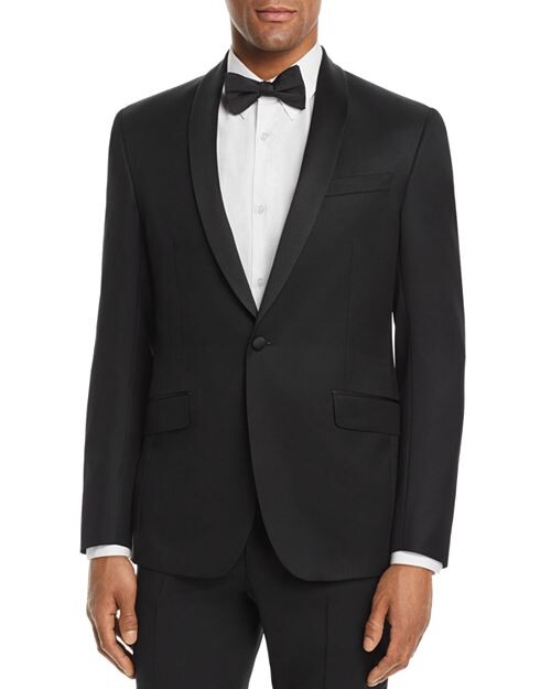 Шерстяной приталенный пиджак-смокинг Josh Shawl с лацканами Ted Baker, цвет Black
Шерстяной приталенный пиджак-смокинг Josh Shawl с лацканами Ted Baker, цвет Black