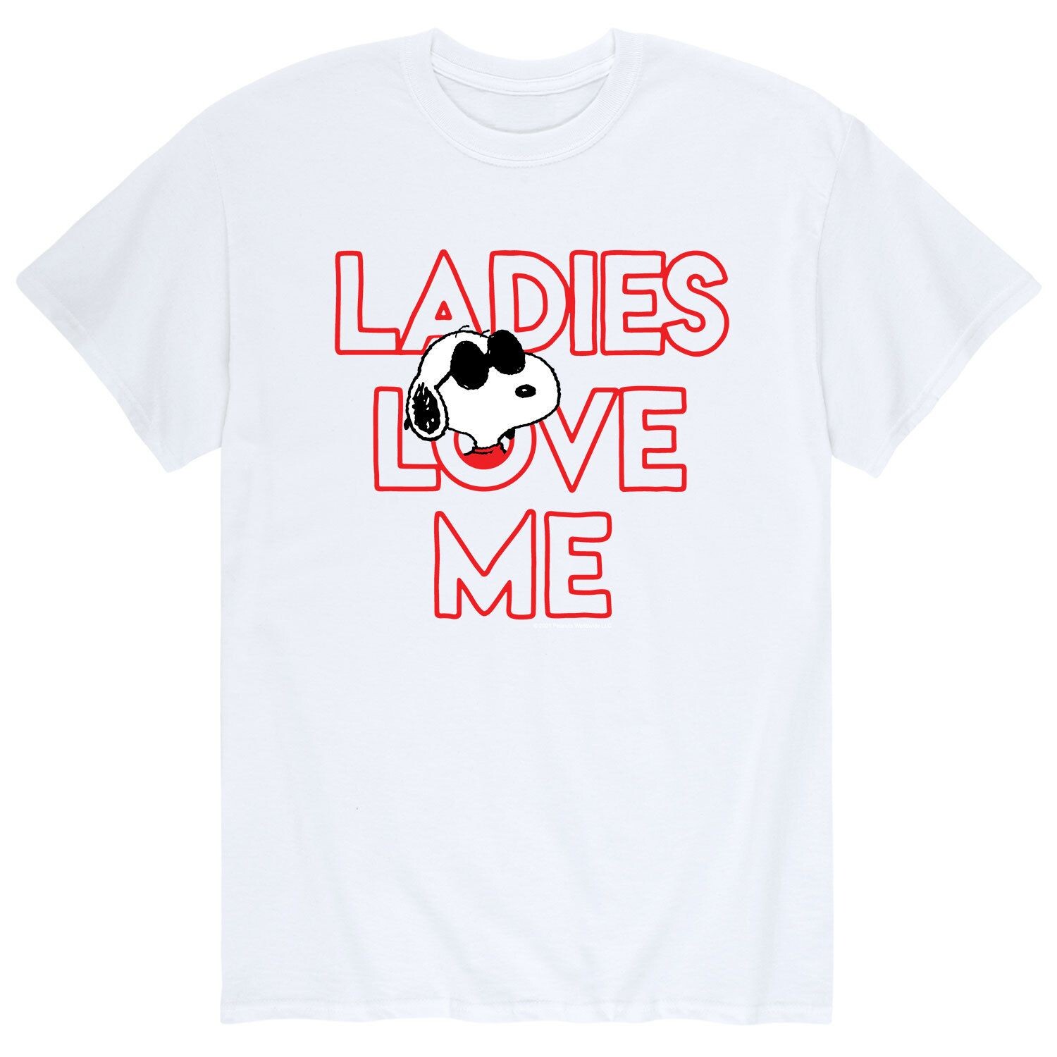 Мужская футболка Ladies Love с арахисом Licensed Character
Мужская футболка Ladies Love с арахисом Licensed Character