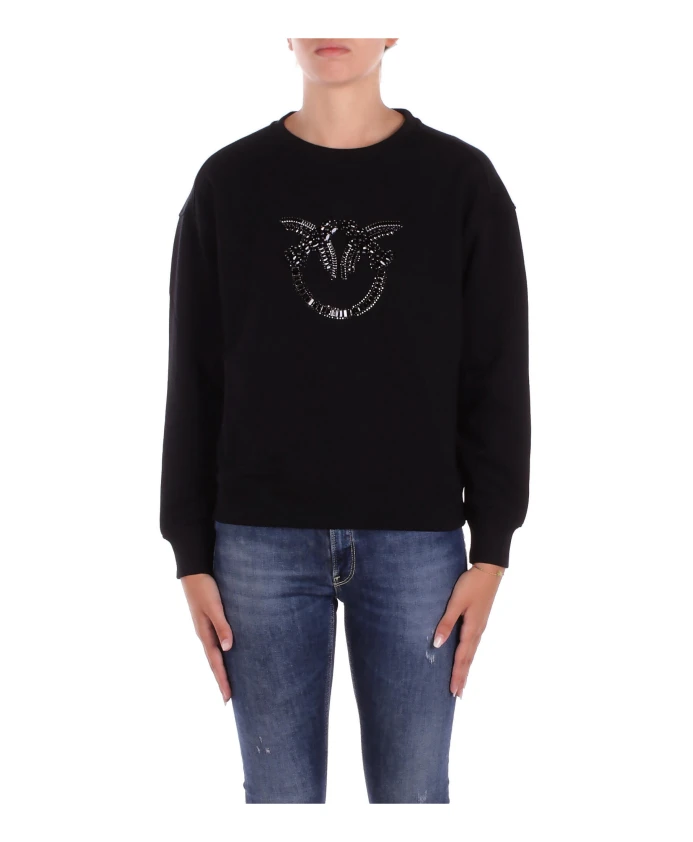 Черный свитер с логотипом Pinko, черный
Черный свитер с логотипом Pinko, черный