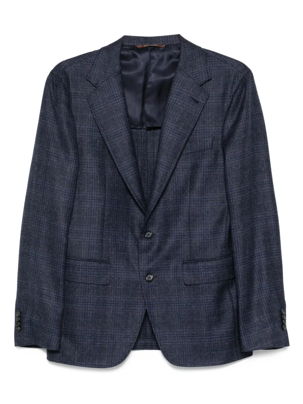 Шерстяной пиджак в клетку Canali, синий
Шерстяной пиджак в клетку Canali, синий