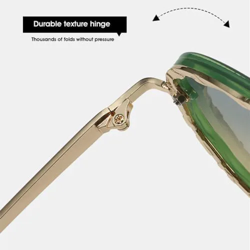 Модные солнцезащитные очки для женщин и мужчин, винтажные солнцезащитные очки для женщин с градиентным переходом цвета, защита от ультрафиолета UV400 MTZJH, Green
Модные солнцезащитные очки для женщин и мужчин, винтажные солнцезащитные очки для женщин с градиентным переходом цвета, защита от ультрафиолета UV400 MTZJH, Green