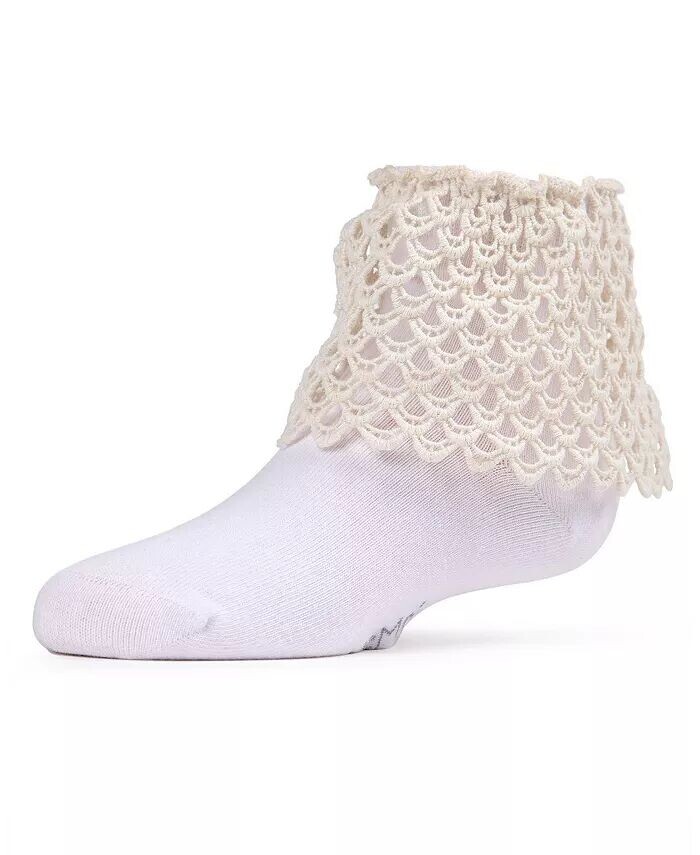 Носки-ажуры для девочек из смеси хлопка и кружева Loopsy Ankle Socks MeMoi, белый
Носки-ажуры для девочек из смеси хлопка и кружева Loopsy Ankle Socks MeMoi, белый