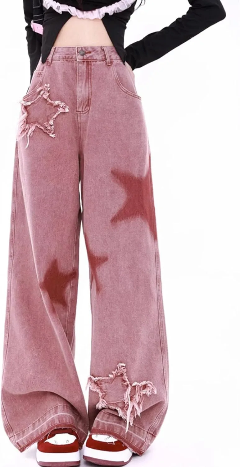 xxxiticat женские розовые мешковатые джинсы с высокой талией и вышивкой пятиконечной звезды
xxxiticat женские розовые мешковатые джинсы с высокой талией и вышивкой пятиконечной звезды