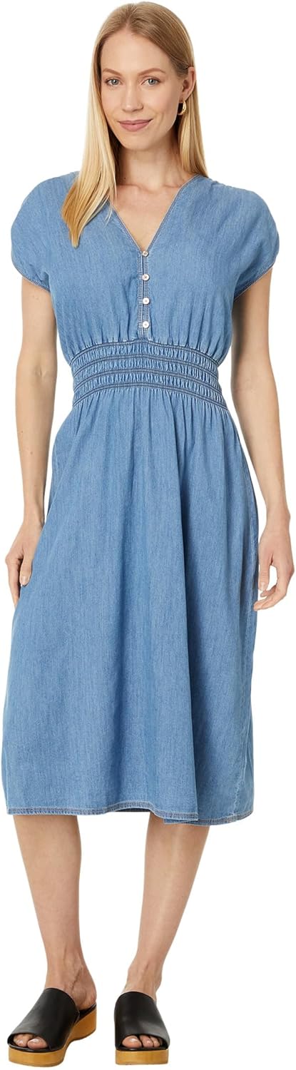 Женское платье без рукавов TOMMY HILFIGER из шамбре со сборками, Light Benson
Женское платье без рукавов TOMMY HILFIGER из шамбре со сборками, Light Benson