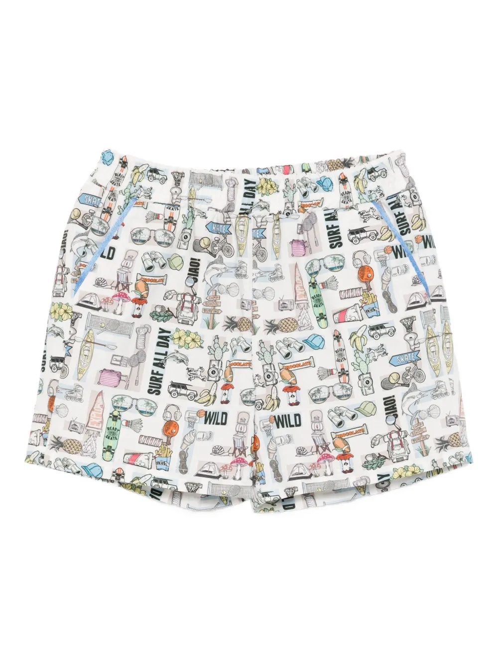 Шорты с графичным принтом FENDI KIDS, белый
Шорты с графичным принтом FENDI KIDS, белый