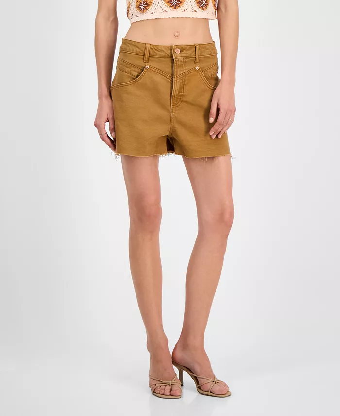 Женские шорты с высокой талией и кокеткой спереди Avec Les Filles, коричневый
Женские шорты с высокой талией и кокеткой спереди Avec Les Filles, коричневый