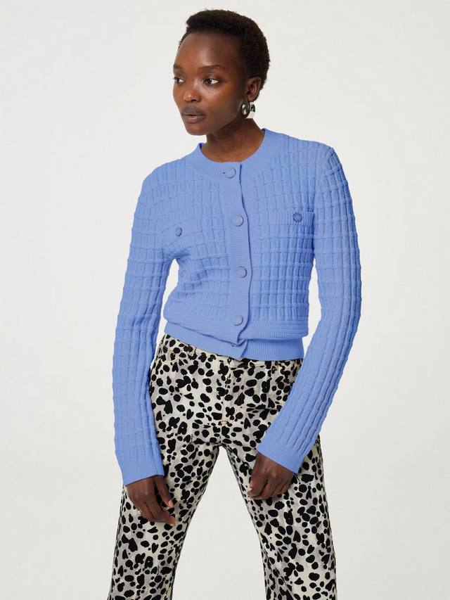 Кардиган с воротником-стойкой Fabienne Chapot, Blue
Кардиган с воротником-стойкой Fabienne Chapot, Blue