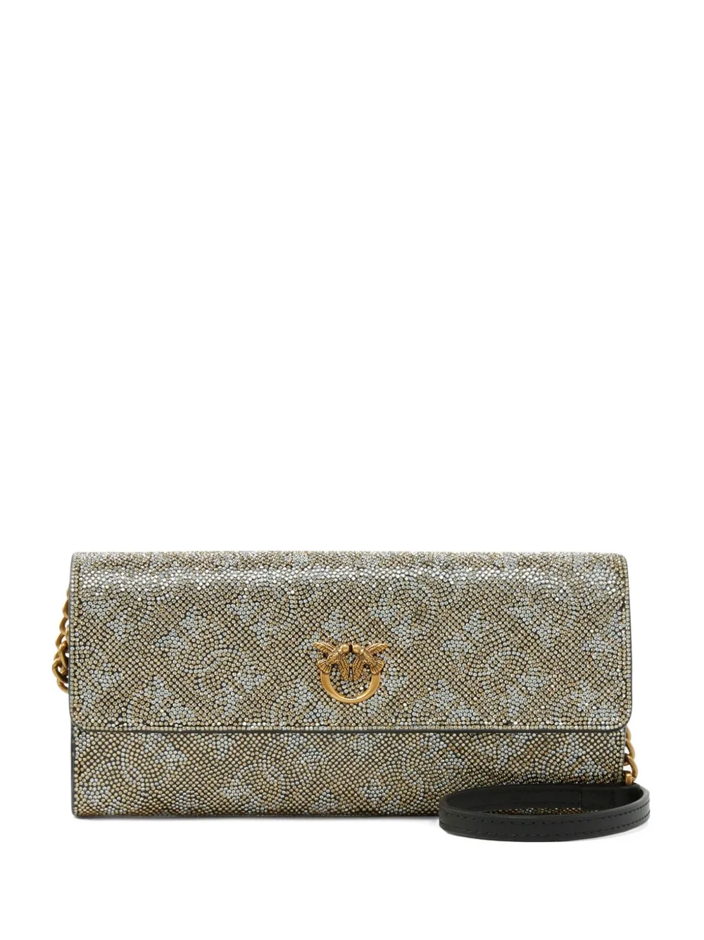 Кошелек с кристаллами PINKO, золотой
Кошелек с кристаллами PINKO, золотой