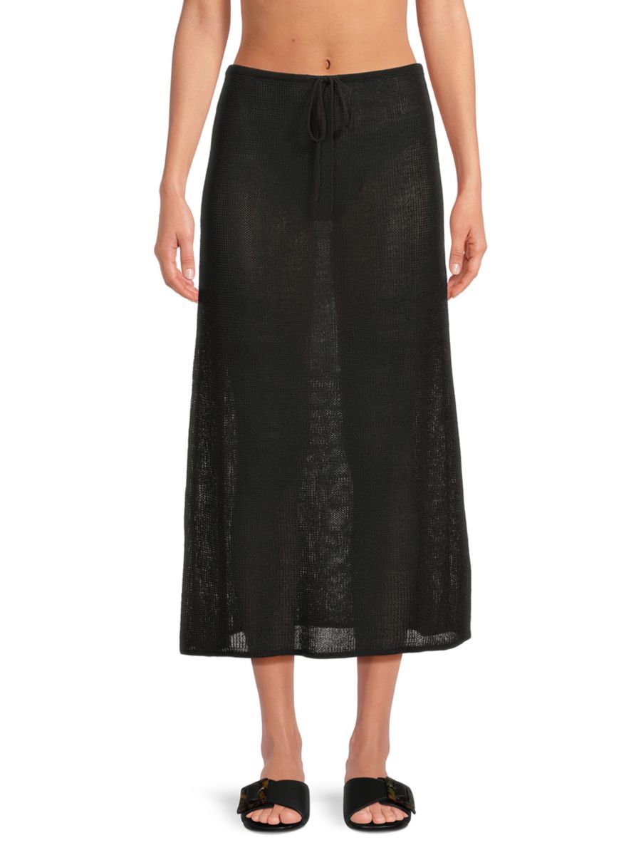 Юбка миди из смеси хлопка и пряжи, связанная крючком WeWoreWhat, черный
Юбка миди из смеси хлопка и пряжи, связанная крючком WeWoreWhat, черный