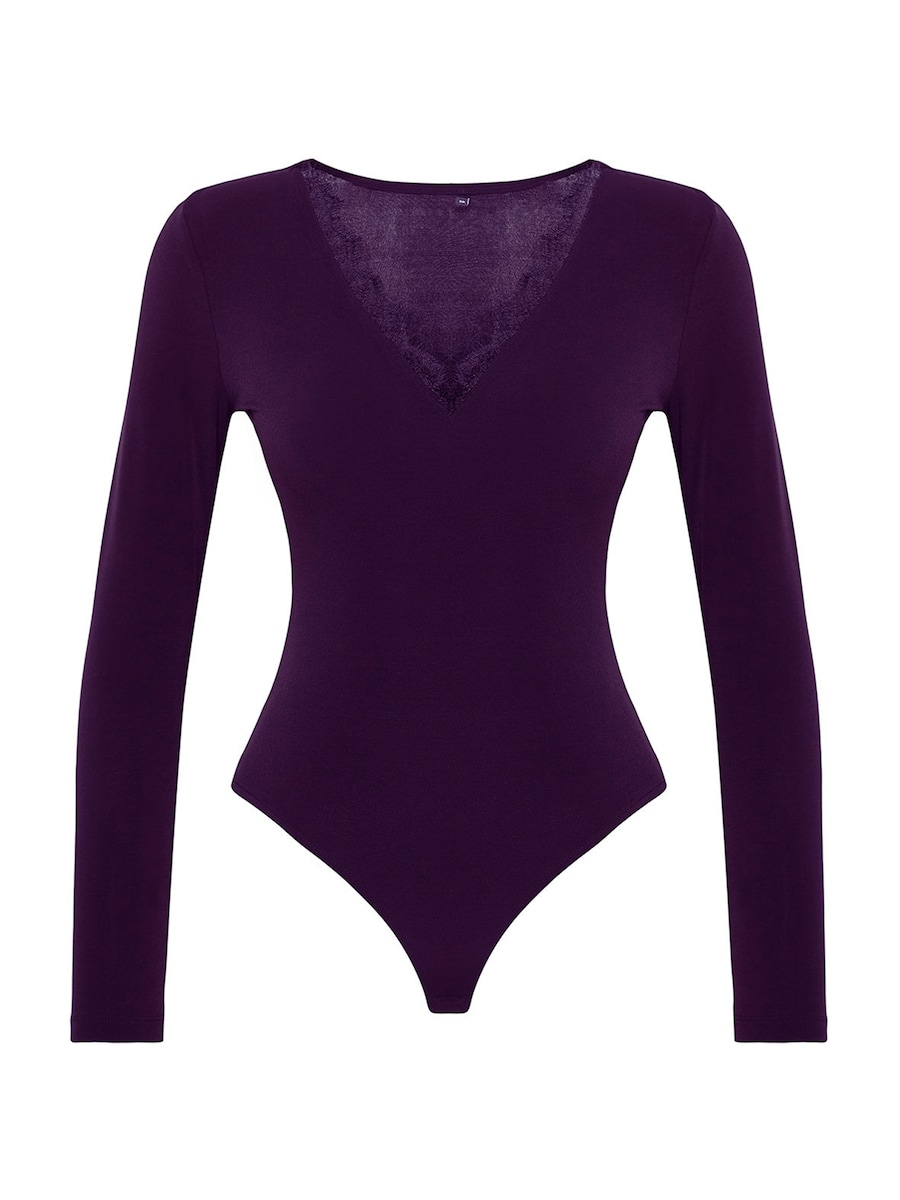 Боди-рубашка Trendyol, баклажановый
Боди-рубашка Trendyol, баклажановый