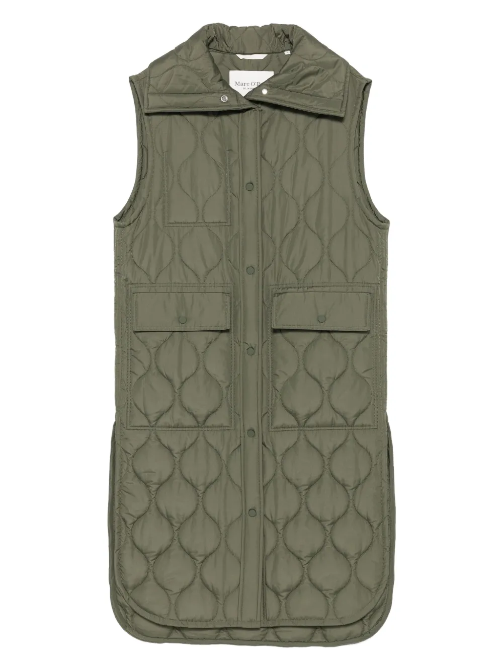 Стеганый жилет на пуговицах Marc O'Polo, зеленый
Стеганый жилет на пуговицах Marc O'Polo, зеленый