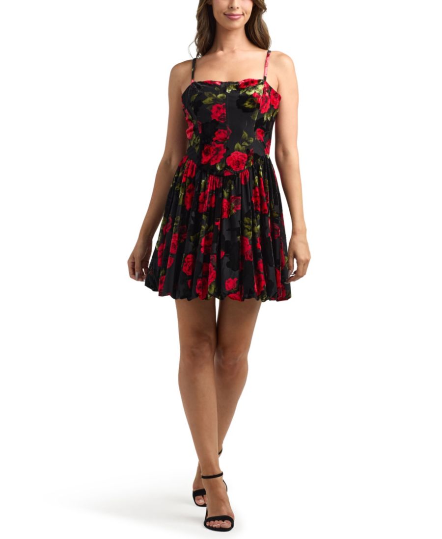 Женское бархатное мини-платье с принтом "выгорание ткани" BCX, Pat Black
Женское бархатное мини-платье с принтом "выгорание ткани" BCX, Pat Black