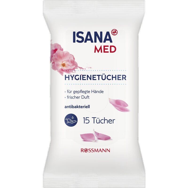 Гигиенические салфетки ISANA, 15 шт. 
Гигиенические салфетки ISANA, 15 шт.