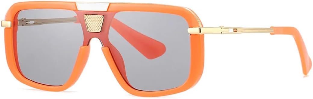 Крупные винтажные солнцезащитные очки в большой оправе для женщин и мужчин, роскошные дизайнерские солнцезащитные очки в стиле панк, популярные металлические очки SZVVBKK, Orange Light Black
Крупные винтажные солнцезащитные очки в большой оправе для женщин и мужчин, роскошные дизайнерские солнцезащитные очки в стиле панк, популярные металлические очки SZVVBKK, Orange Light Black