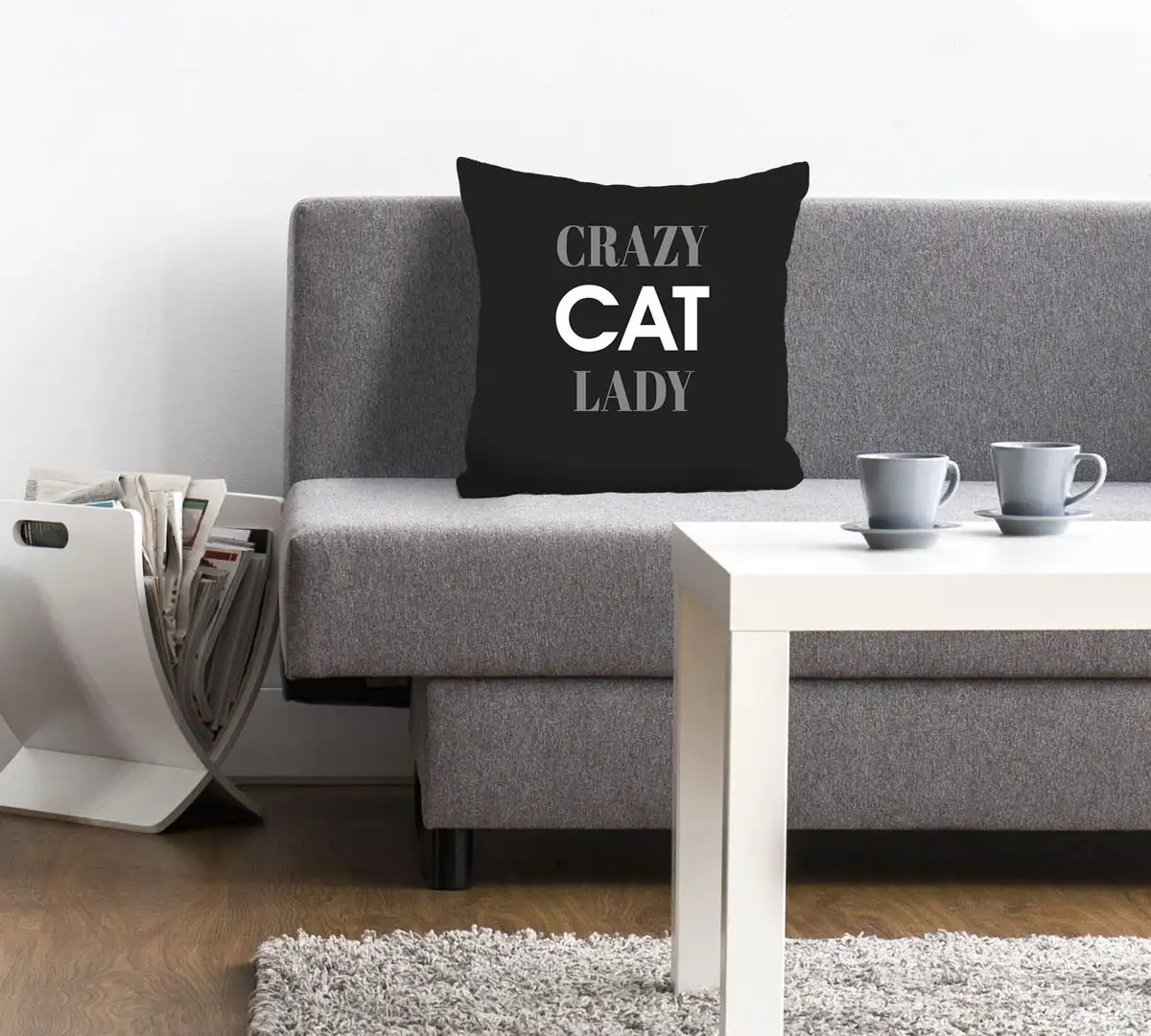 Декоративная подушка Queence "Crazy Cat Lady", с надписью, чехол без наполнения, 1 шт 40х40 см, черный/белый
Декоративная подушка Queence "Crazy Cat Lady", с надписью, чехол без наполнения, 1 шт 40х40 см, черный/белый