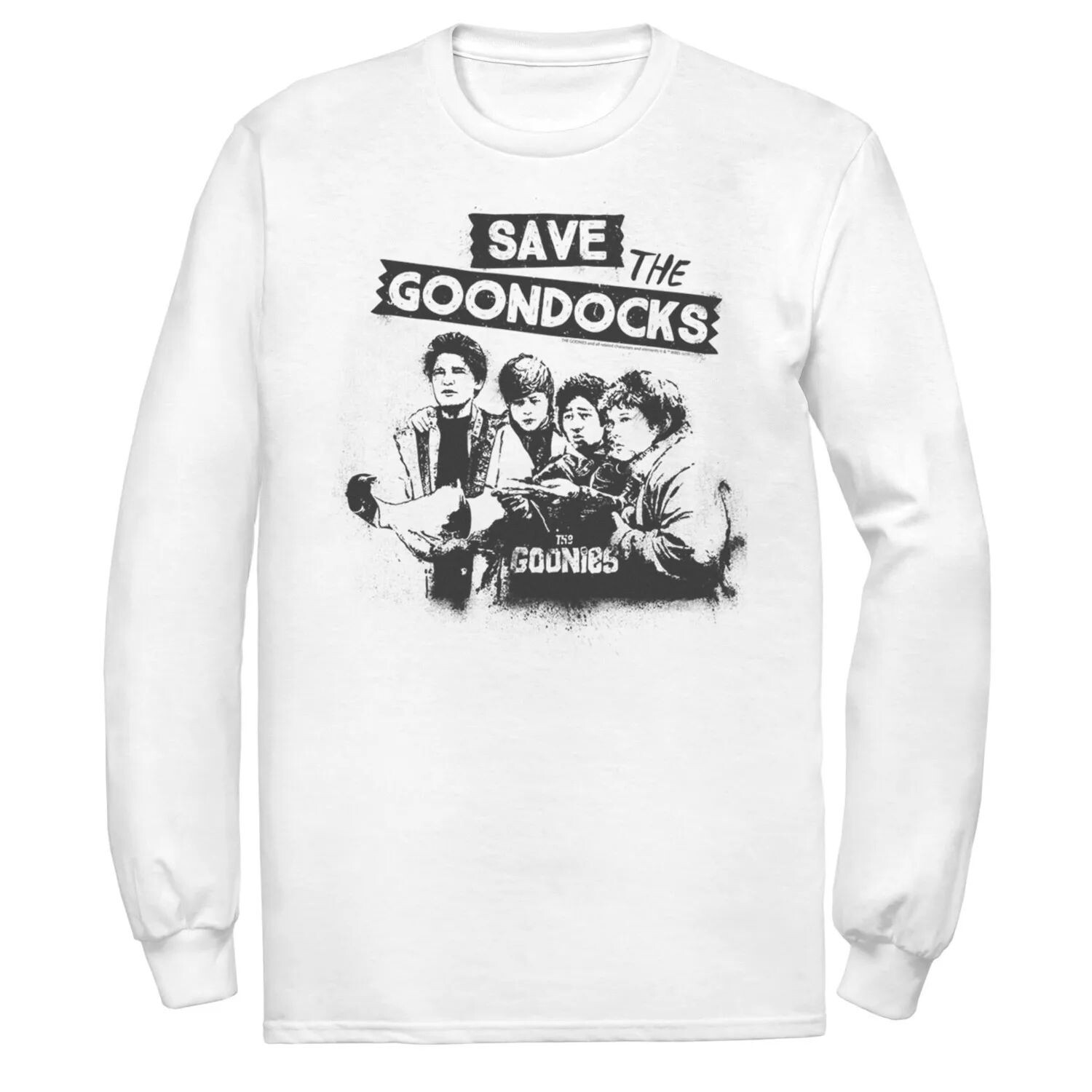 Мужская футболка с надписью The Goonies Save The Goondocks Licensed Character
Мужская футболка с надписью The Goonies Save The Goondocks Licensed Character