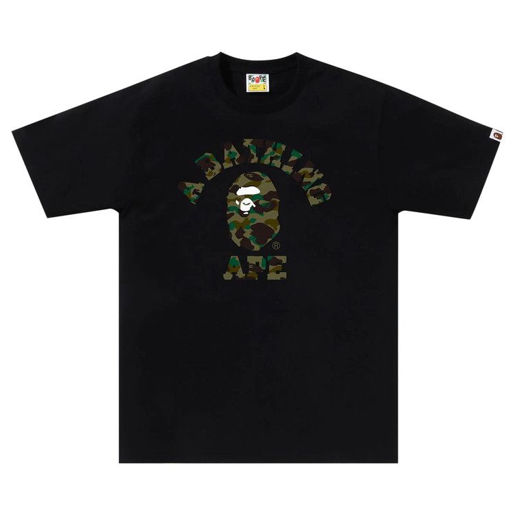 Футболка BAPE 1st Camo College Tee, Black/Green 
Футболка BAPE 1st Camo College Tee, Black/Green