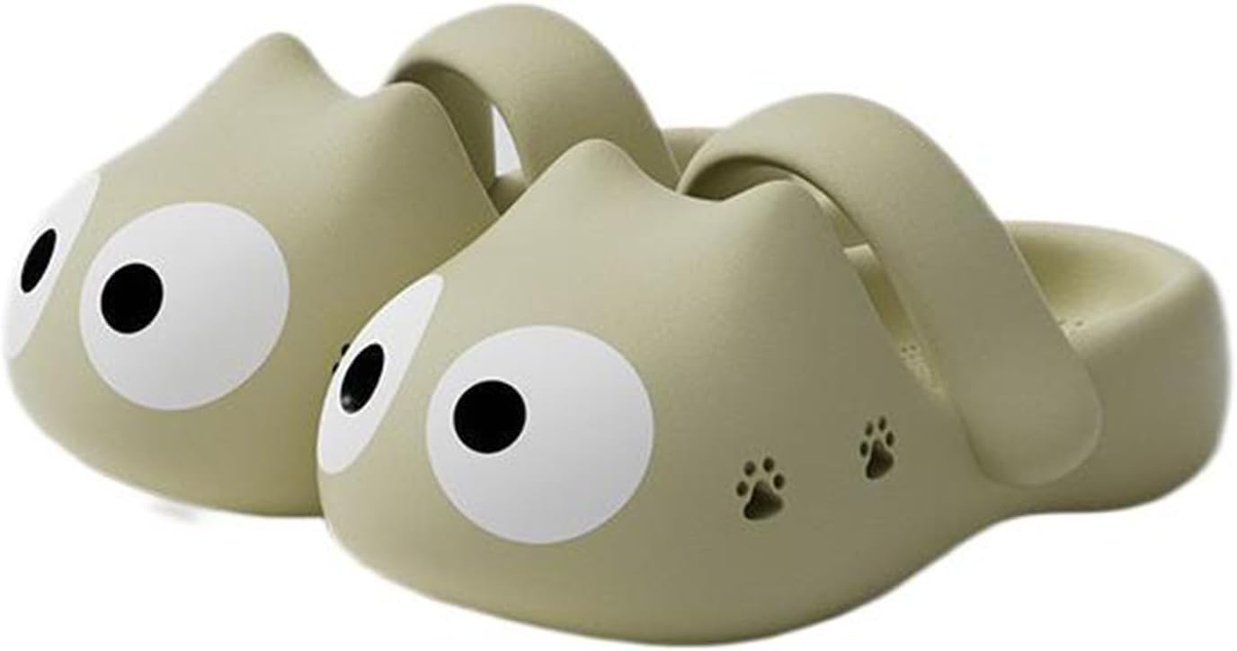 Тапочки Zureto с большой мордочкой кошки, милые и забавные 3D тапочки с головой мультяшной кошки, домашние тапочки для женщин и мужчин, зеленый
Тапочки Zureto с большой мордочкой кошки, милые и забавные 3D тапочки с головой мультяшной кошки, домашние тапочки для женщин и мужчин, зеленый