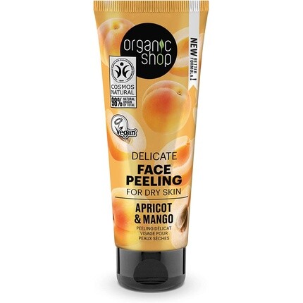 Нежный пилинг для лица Абрикос и Манго для сухой кожи 75мл, Organic Shop
Нежный пилинг для лица Абрикос и Манго для сухой кожи 75мл, Organic Shop