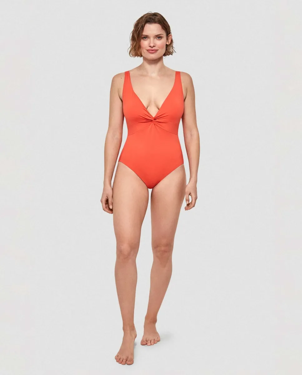 Женский купальник больших размеров с эффектом утяжки без косточек Gisela, оранжевый
Женский купальник больших размеров с эффектом утяжки без косточек Gisela, оранжевый