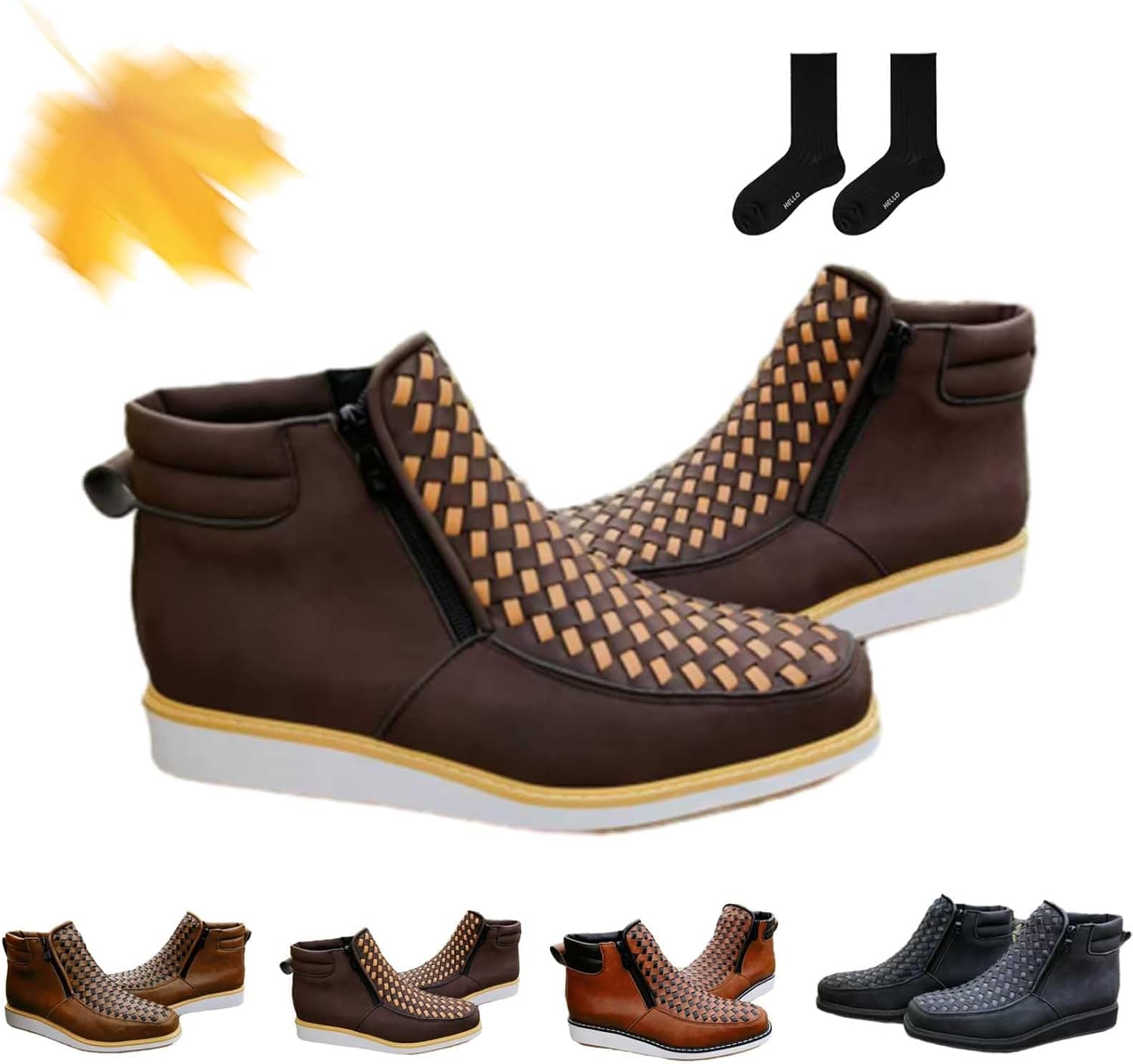 Ковбойские сапоги ручной работы, ковбойские сапоги с квадратным носком для мужчин, кожаные туфли для мужчин с двойной боковой молнией Generic, Coffee
Ковбойские сапоги ручной работы, ковбойские сапоги с квадратным носком для мужчин, кожаные туфли для мужчин с двойной боковой молнией Generic, Coffee