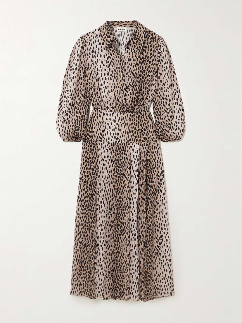 Платье-Рубашка миди из крепдешина с принтом антилопы Izzy Rixo, мультиколор
Платье-Рубашка миди из крепдешина с принтом антилопы Izzy Rixo, мультиколор