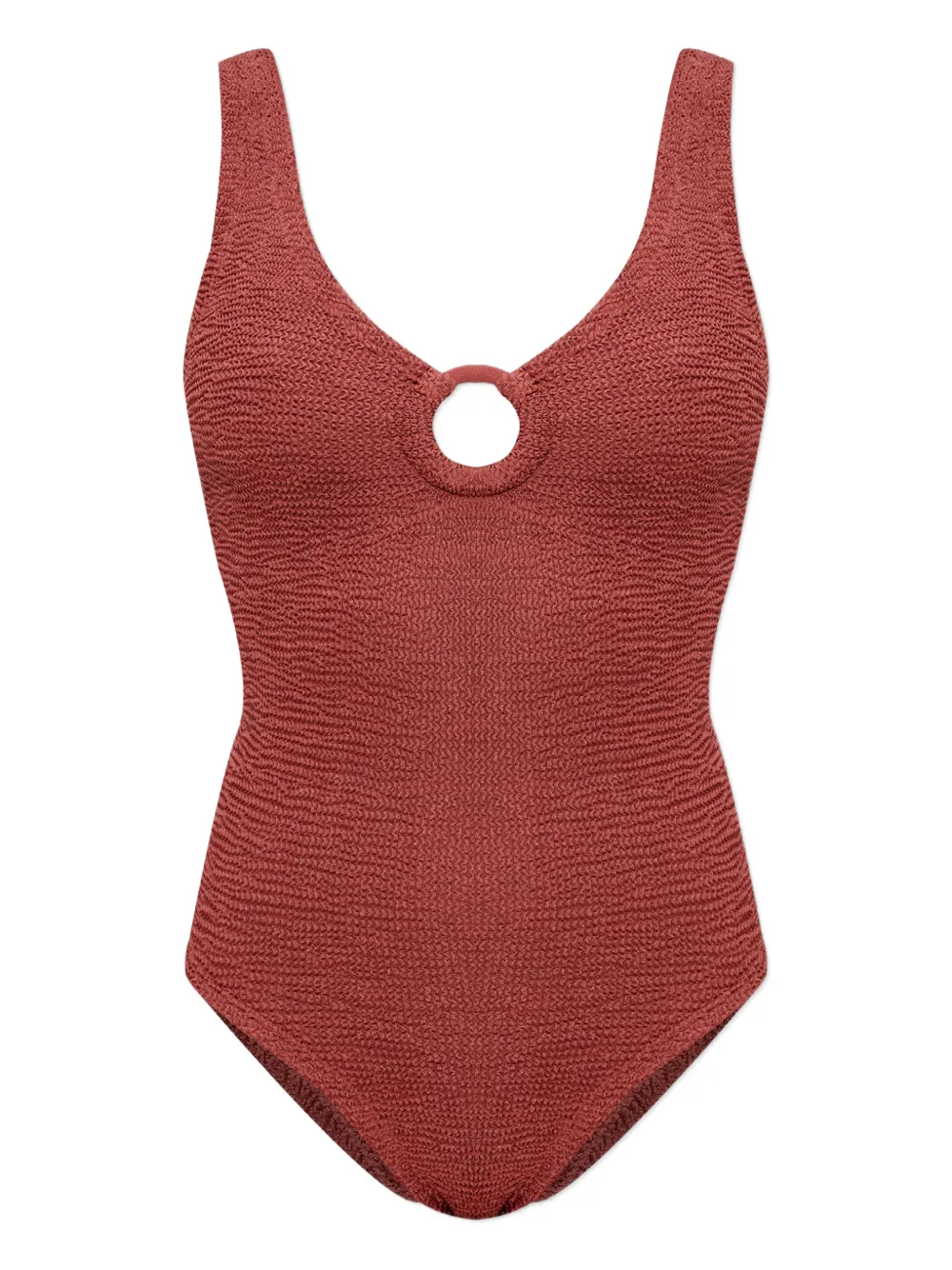 Купальник с кольцами Celine crinkle Hunza G, коричневый
Купальник с кольцами Celine crinkle Hunza G, коричневый