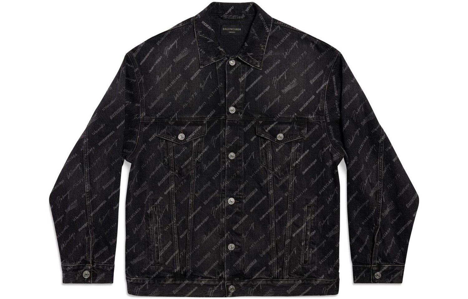 Мужская джинсовая куртка Balenciaga, черный
Мужская джинсовая куртка Balenciaga, черный