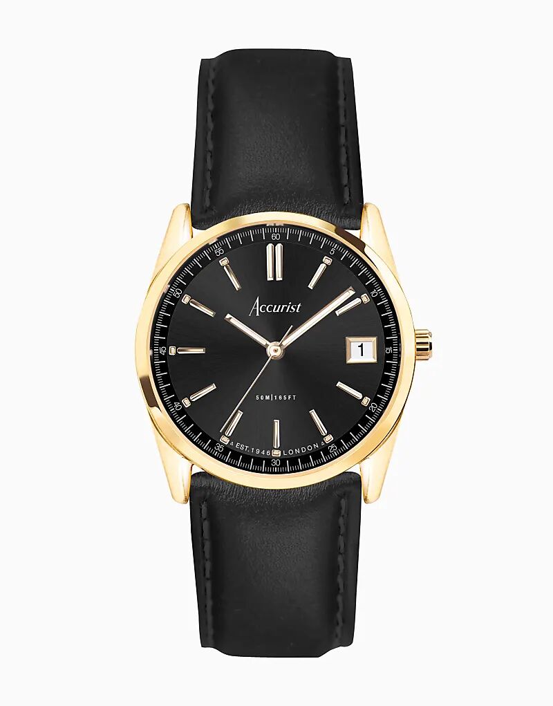 Повседневные женские часы черного цвета Accurist 
Повседневные женские часы черного цвета Accurist