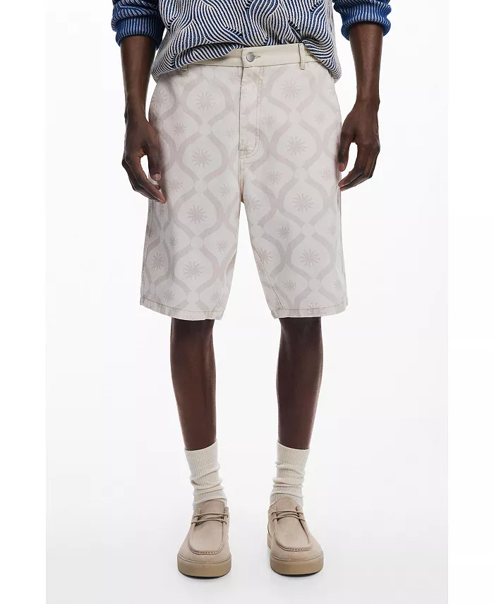 Мужские бермуды с солнечными принтами Desigual, загар/бежевый
Мужские бермуды с солнечными принтами Desigual, загар/бежевый