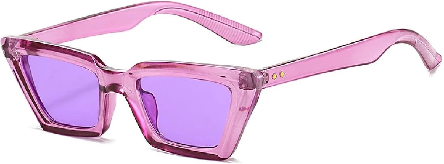 Ретро маленькие солнцезащитные очки «кошачий глаз» для женщин, модные очки с заклепками, защита от УФ-излучения UV400 для мужчин, фиолетово-оранжевые солнцезащитные очки WNCKSQ, Purple Purple
Ретро маленькие солнцезащитные очки «кошачий глаз» для женщин, модные очки с заклепками, защита от УФ-излучения UV400 для мужчин, фиолетово-оранжевые солнцезащитные очки WNCKSQ, Purple Purple