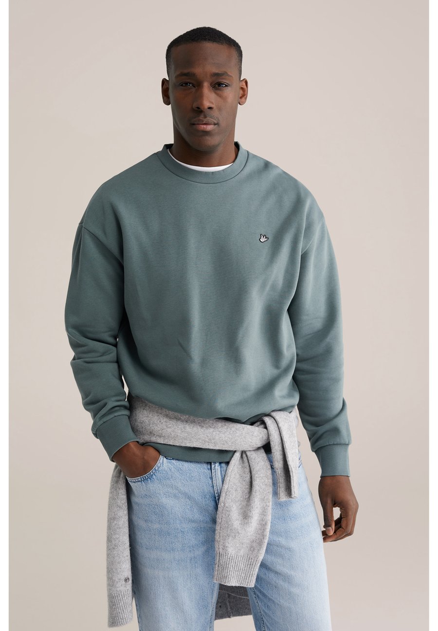 Толстовка WE Fashion Sweatshirt, Sea Green/Selvage Denim
Толстовка WE Fashion Sweatshirt, Sea Green/Selvage Denim