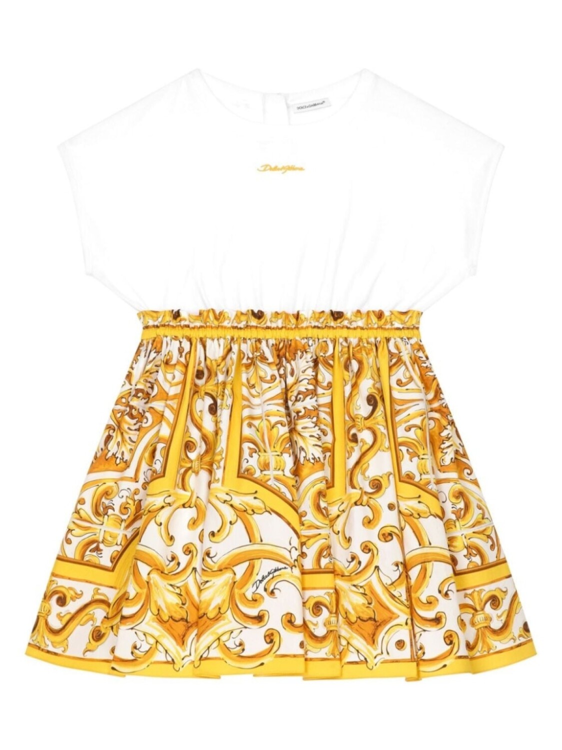 Dolce & Gabbana Kids платье с короткими рукавами и принтом, белый
Dolce & Gabbana Kids платье с короткими рукавами и принтом, белый