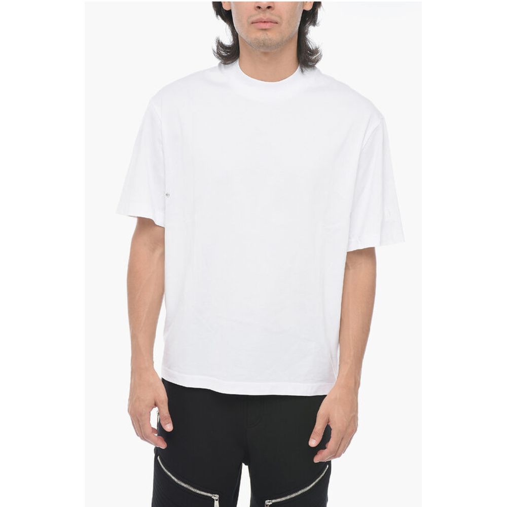 Однотонная облегающая футболка с люверсами Neil Barrett, White
Однотонная облегающая футболка с люверсами Neil Barrett, White